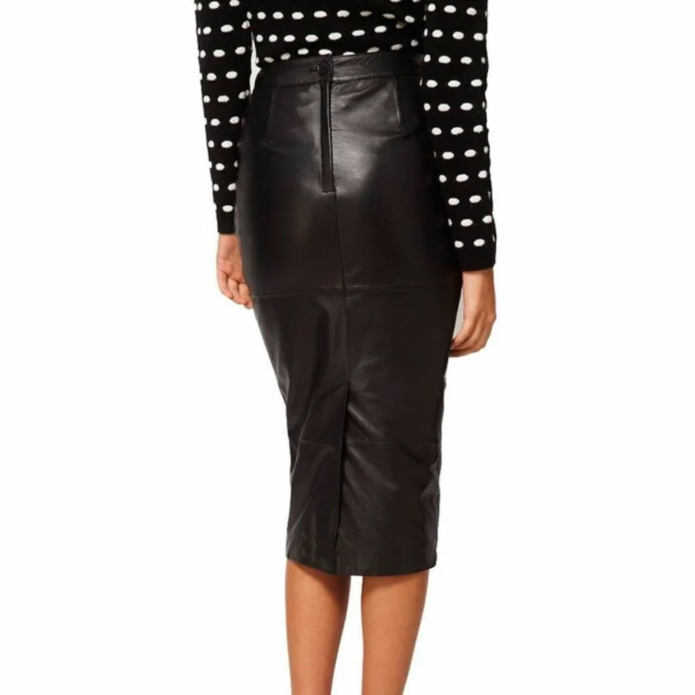 ASOS leather skirt with pockets, NWT, size 10